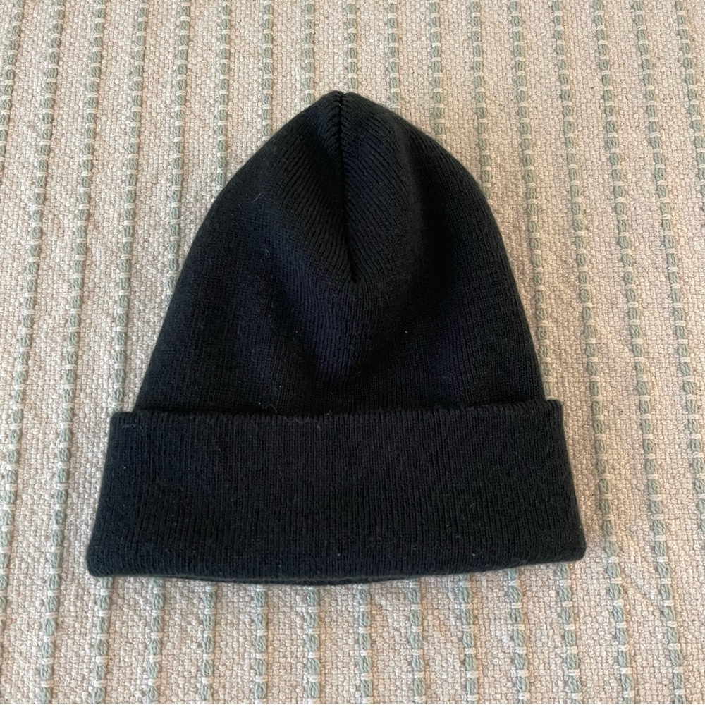 Black Knit Beanie - Winter Cap - Hat - Picture 2 of 2